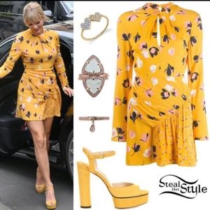 Self Portrait Floral neck twist mini dress